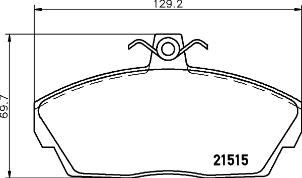 NF PARTS Комплект тормозных колодок, дисковый тормоз NF0018431